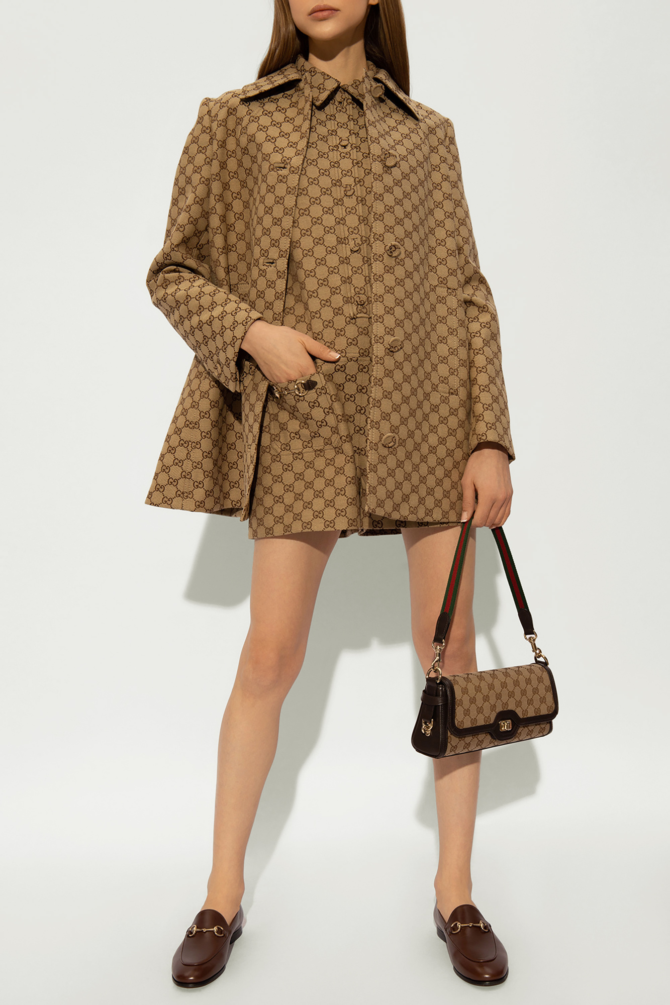 Gucci print coat on sale